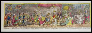 Den store kroningsprosesjonen til Napoleon, den første keiseren av Frankrike, fra Notre-Dame-kirken, 2. desember 1804, publisert 1805 (etsing, gravering og akvatint)